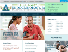 Tablet Screenshot of greenwayendocrinology.com